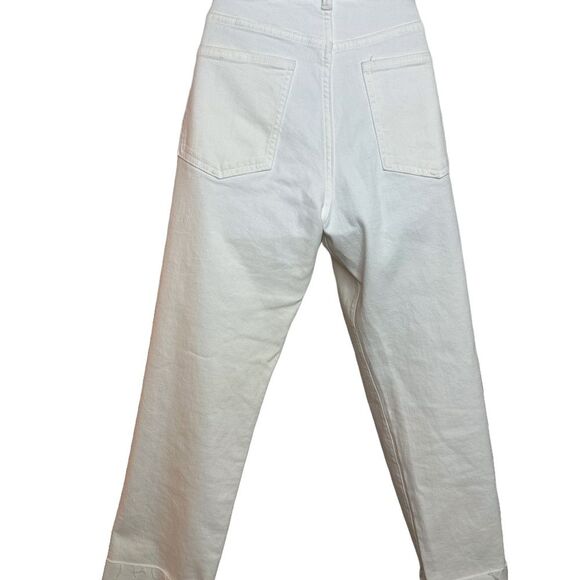 GAP White Girlfriend Mid Rise Jeans Size 6P - Picture 5 of 12